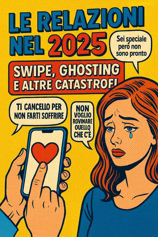 Le Relazioni nel 2025: Swipe, Ghosting e altre catastrofi.